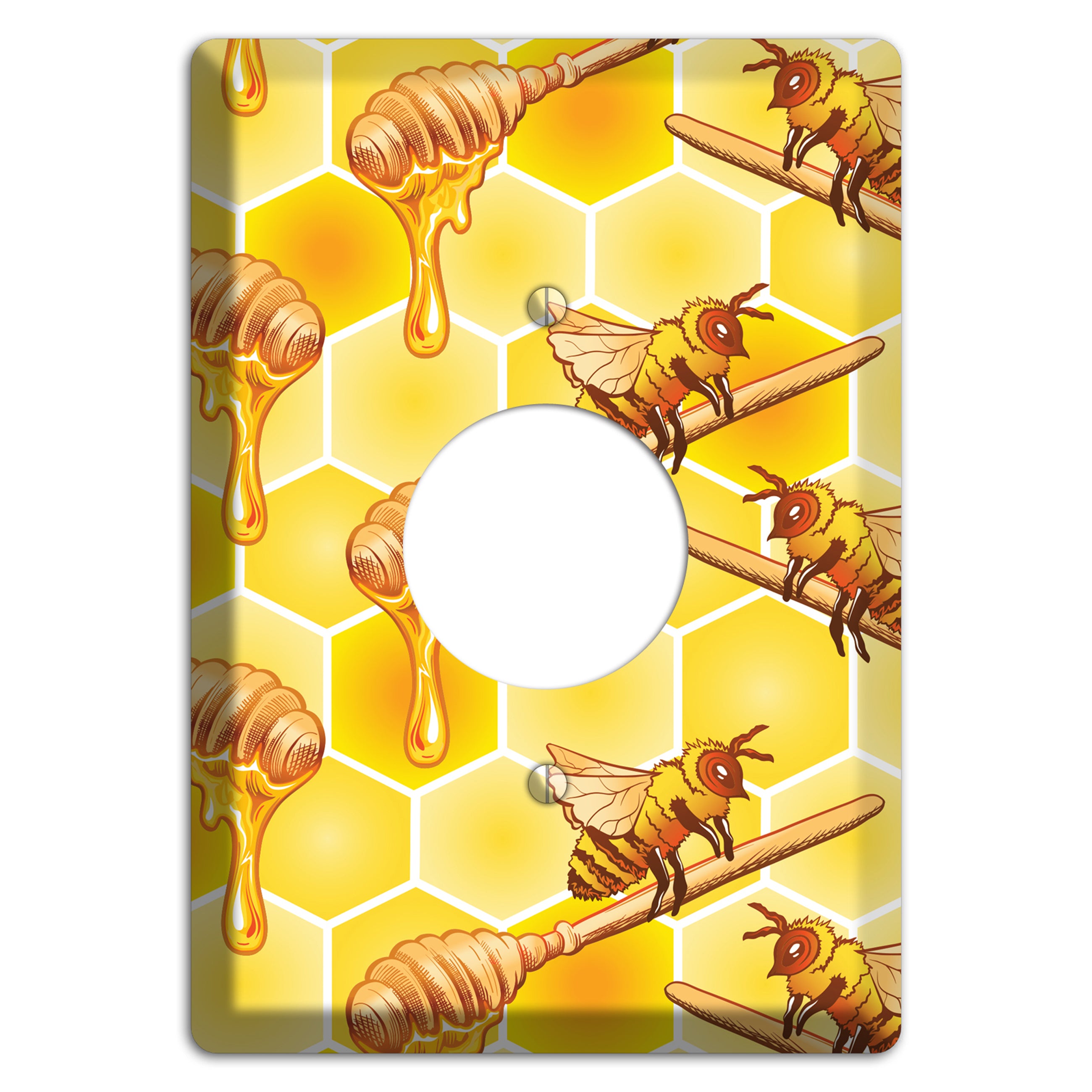 Honeyed Vigil Single Receptacle Wallplate