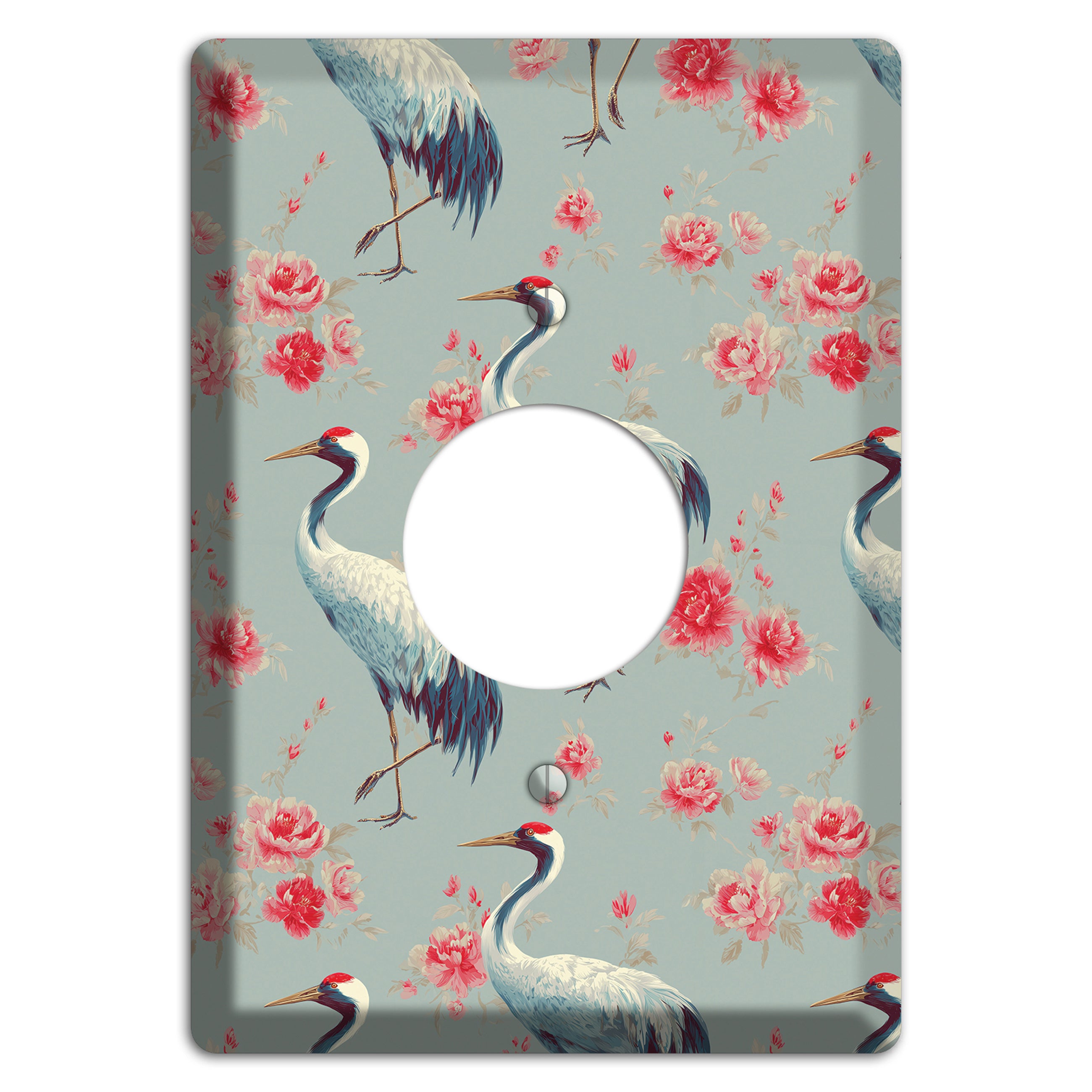 Rose Mist Vigil Single Receptacle Wallplate