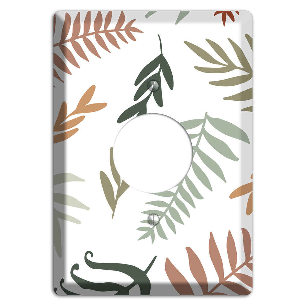 Foliage Adrift Single Receptacle Wallplate