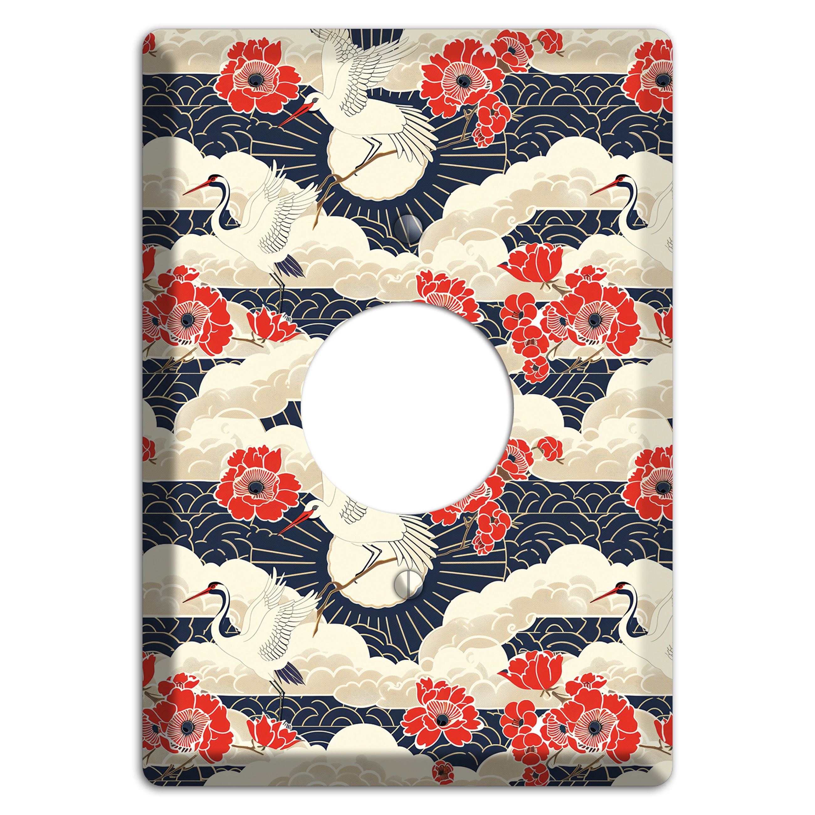 Crimson Peony Ascent Single Receptacle Wallplate