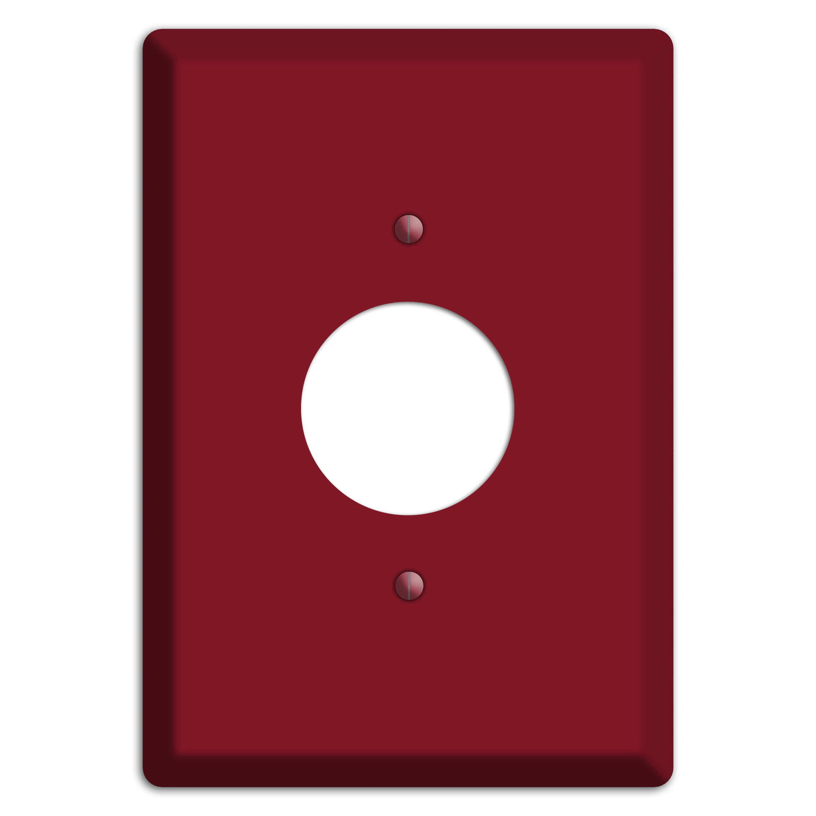Baxter Burgundy Wine Single Receptacle Wallplate