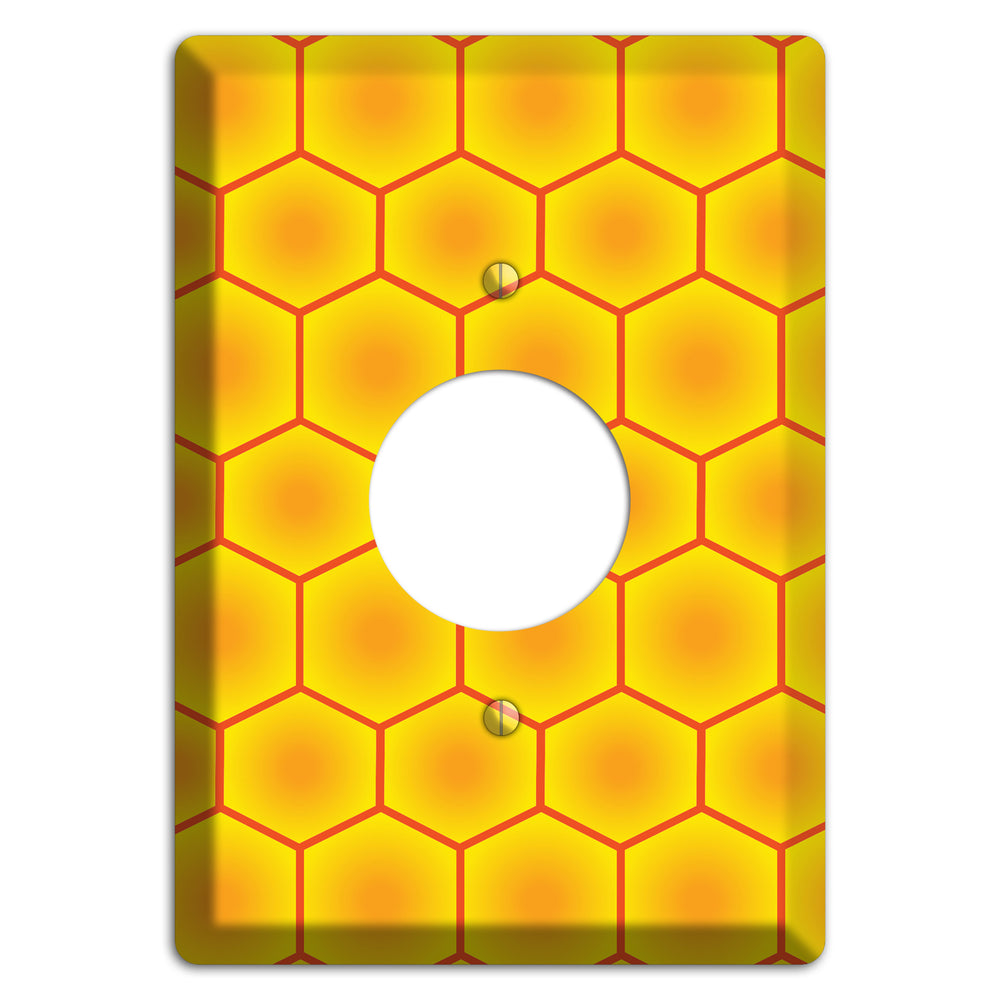 Golden Vault Cells Single Receptacle Wallplate