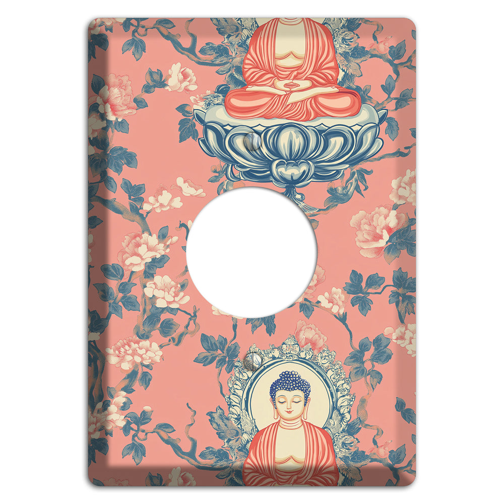Lotus & Blossom Single Receptacle Wallplate