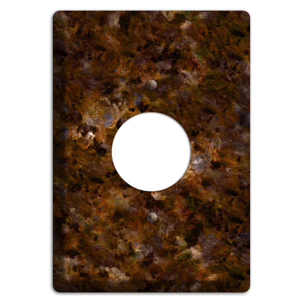 Baltic Green Granite Single Receptacle Wallplate