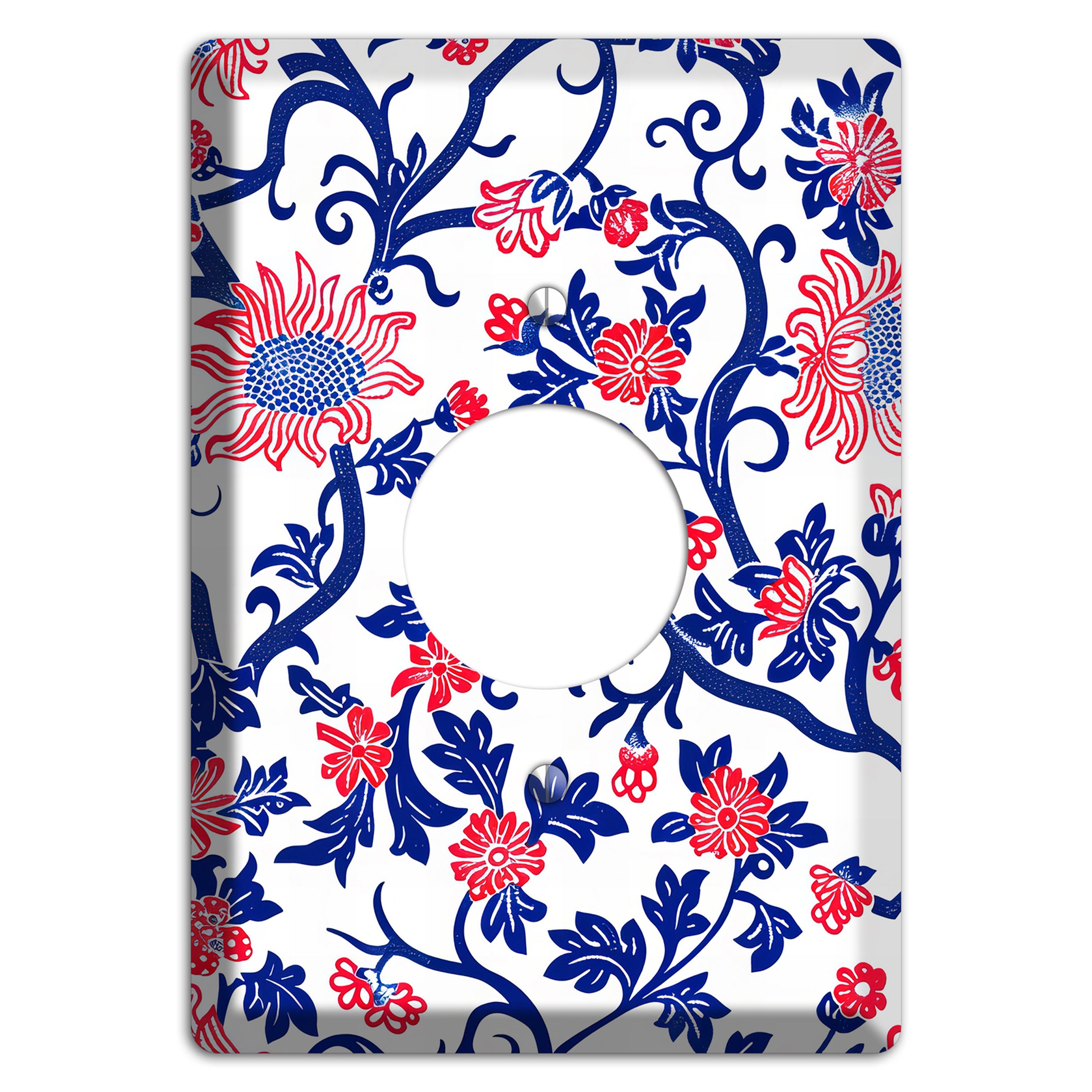 Crimson Vine Riot Single Receptacle Wallplate