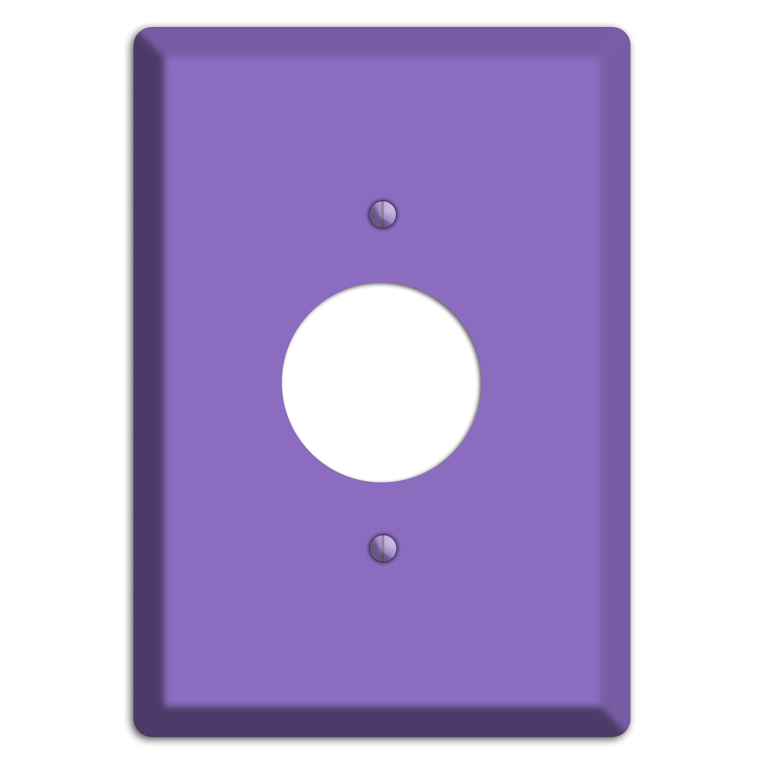 Baxter Violet Bloom Single Receptacle Wallplate