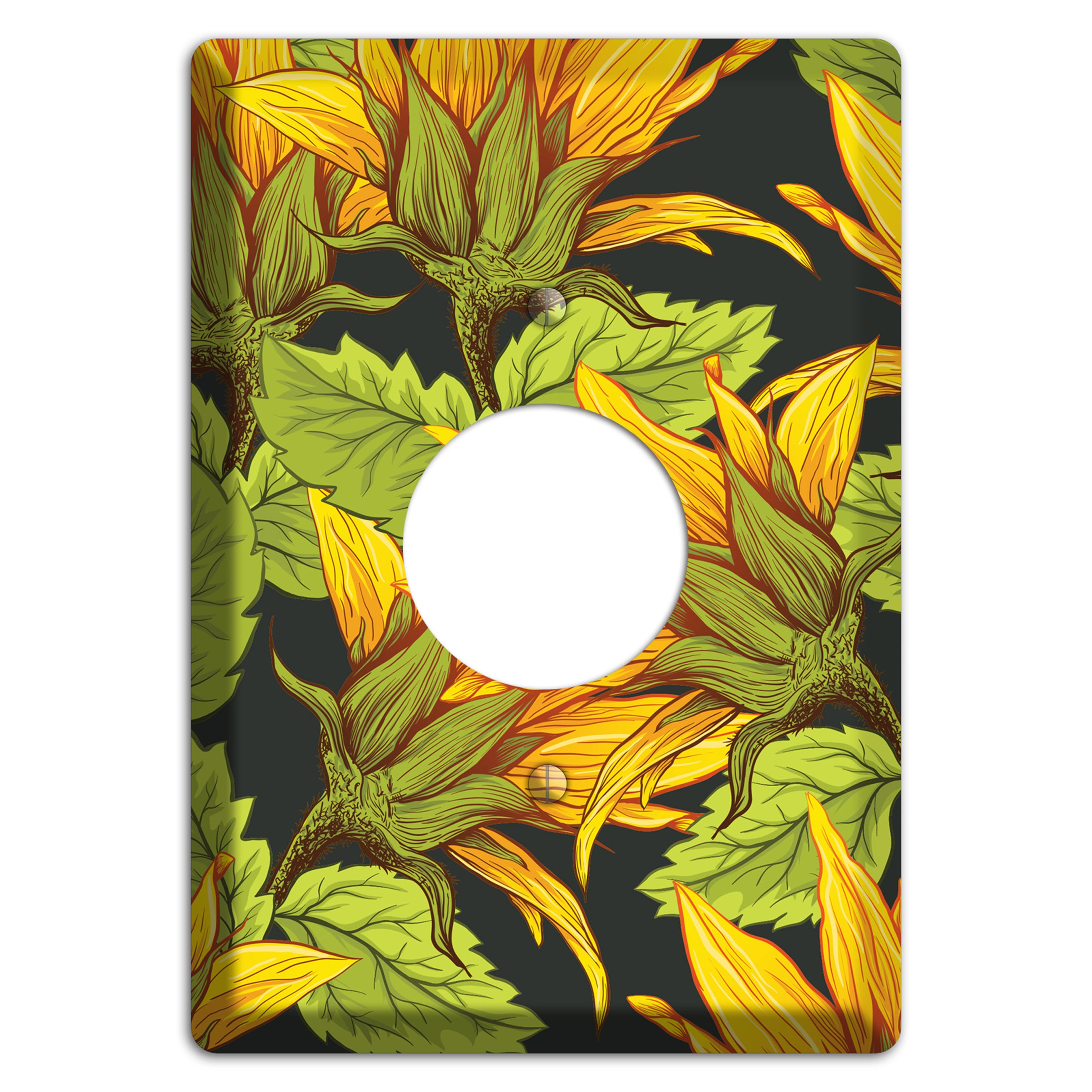 Gilded Bloom Tangle Single Receptacle Wallplate