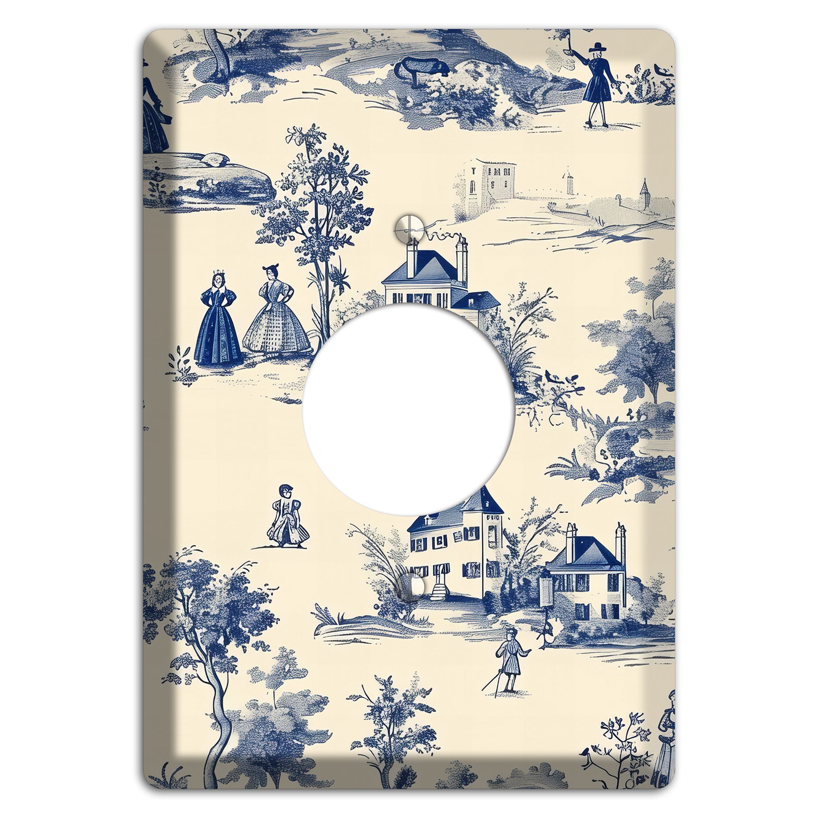 Pastoral Letter Single Receptacle Wallplate