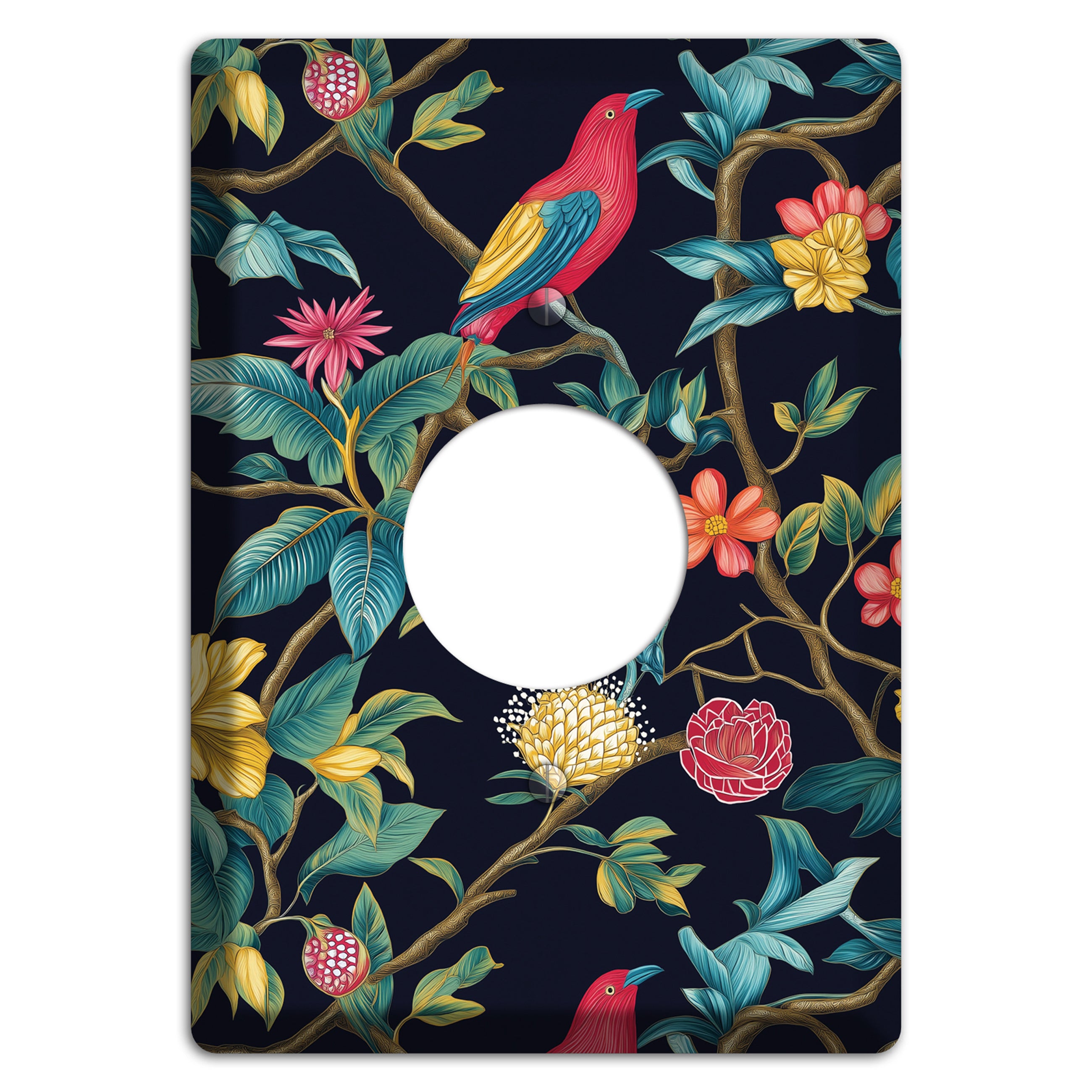Scarlet Perch Single Receptacle Wallplate