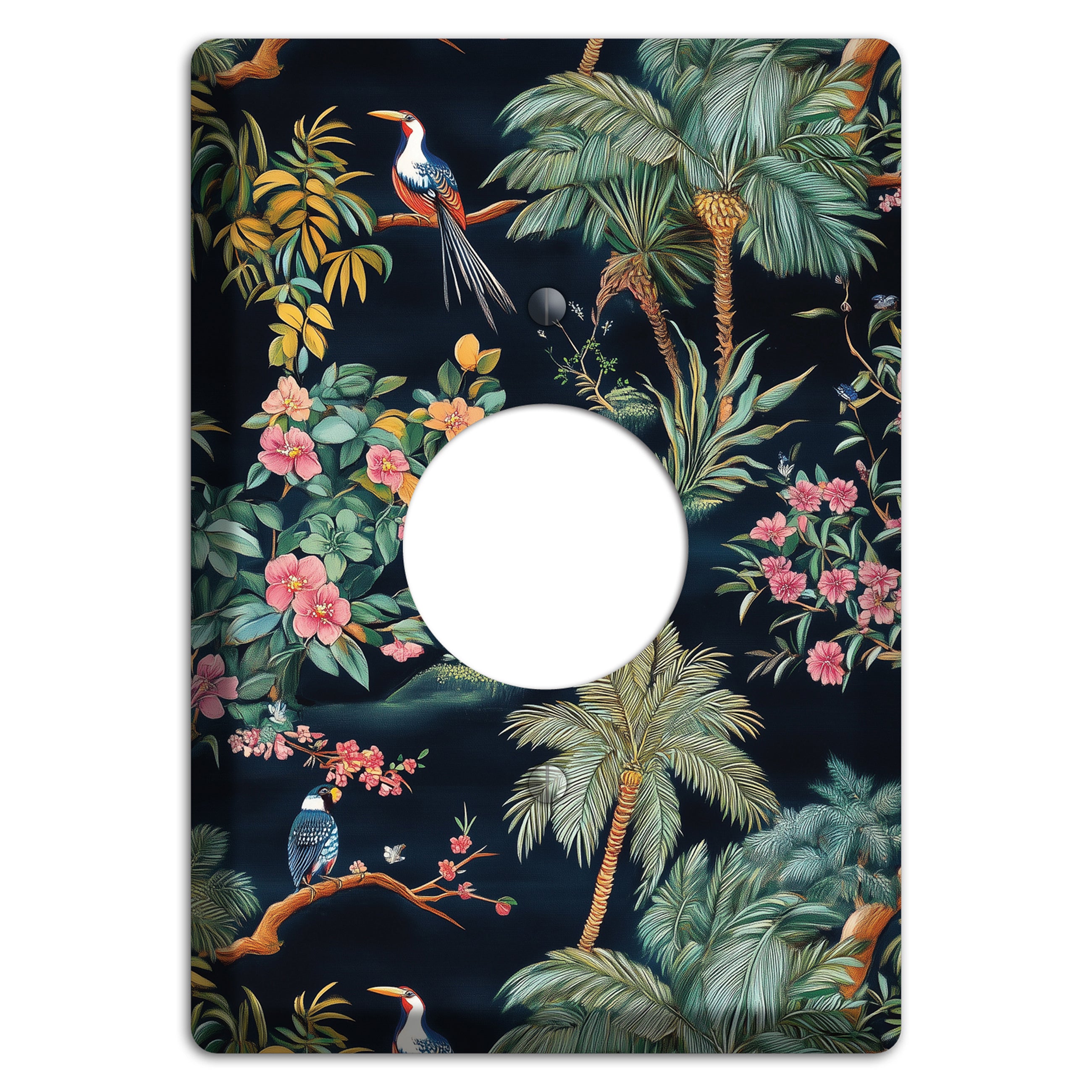 Jungle Nocturne Single Receptacle Wallplate