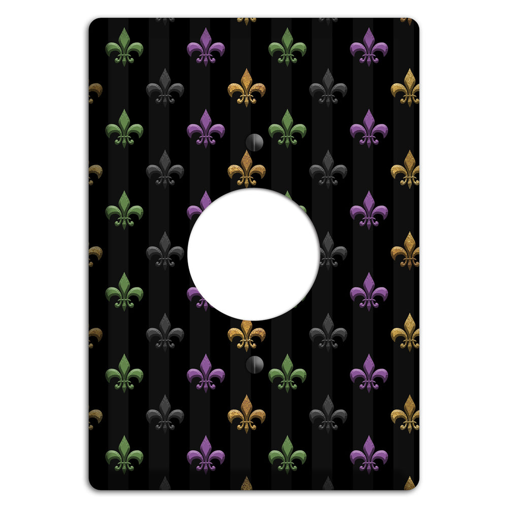 Midnight Fleur Single Receptacle Wallplate