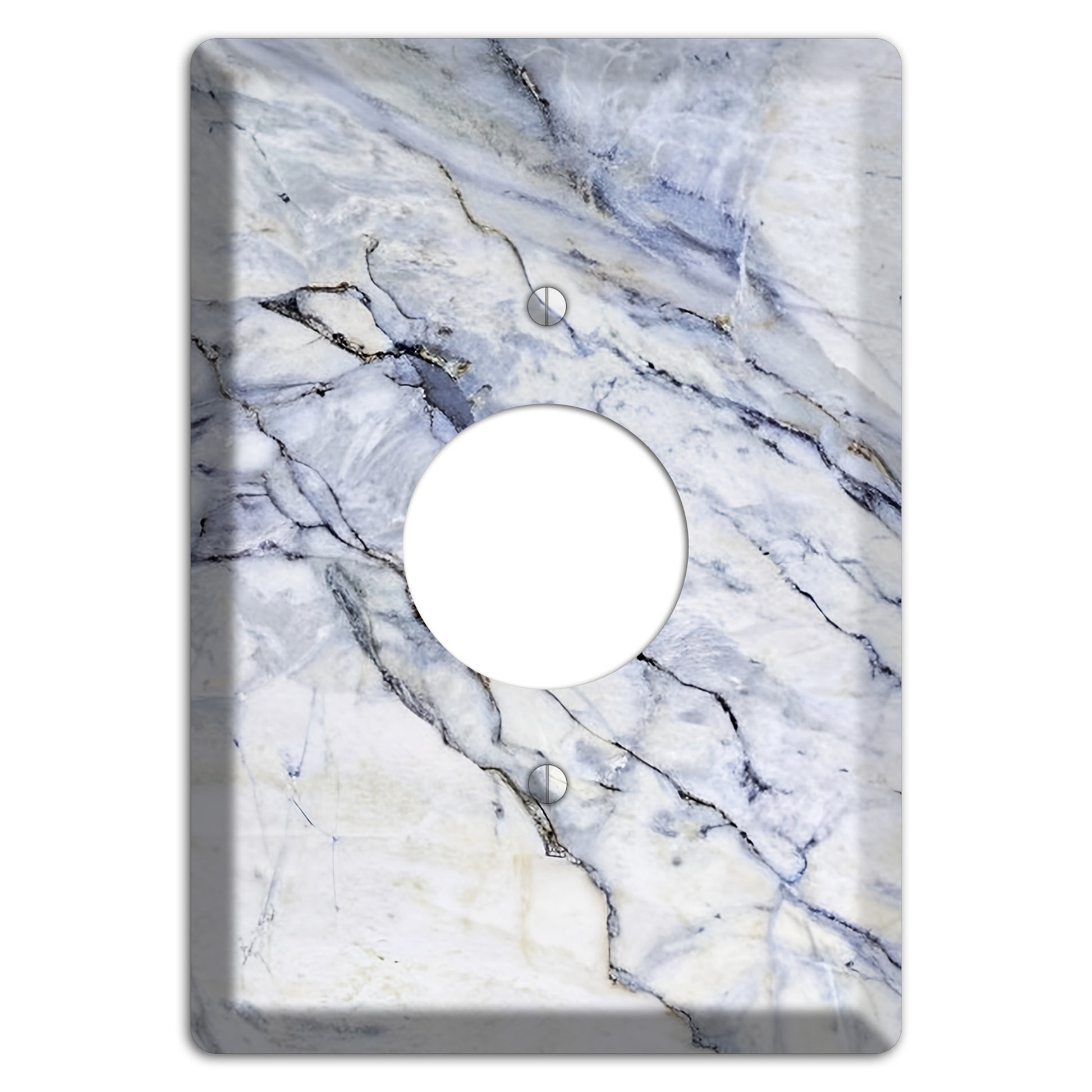 Geyser Marble Single Receptacle Wallplate