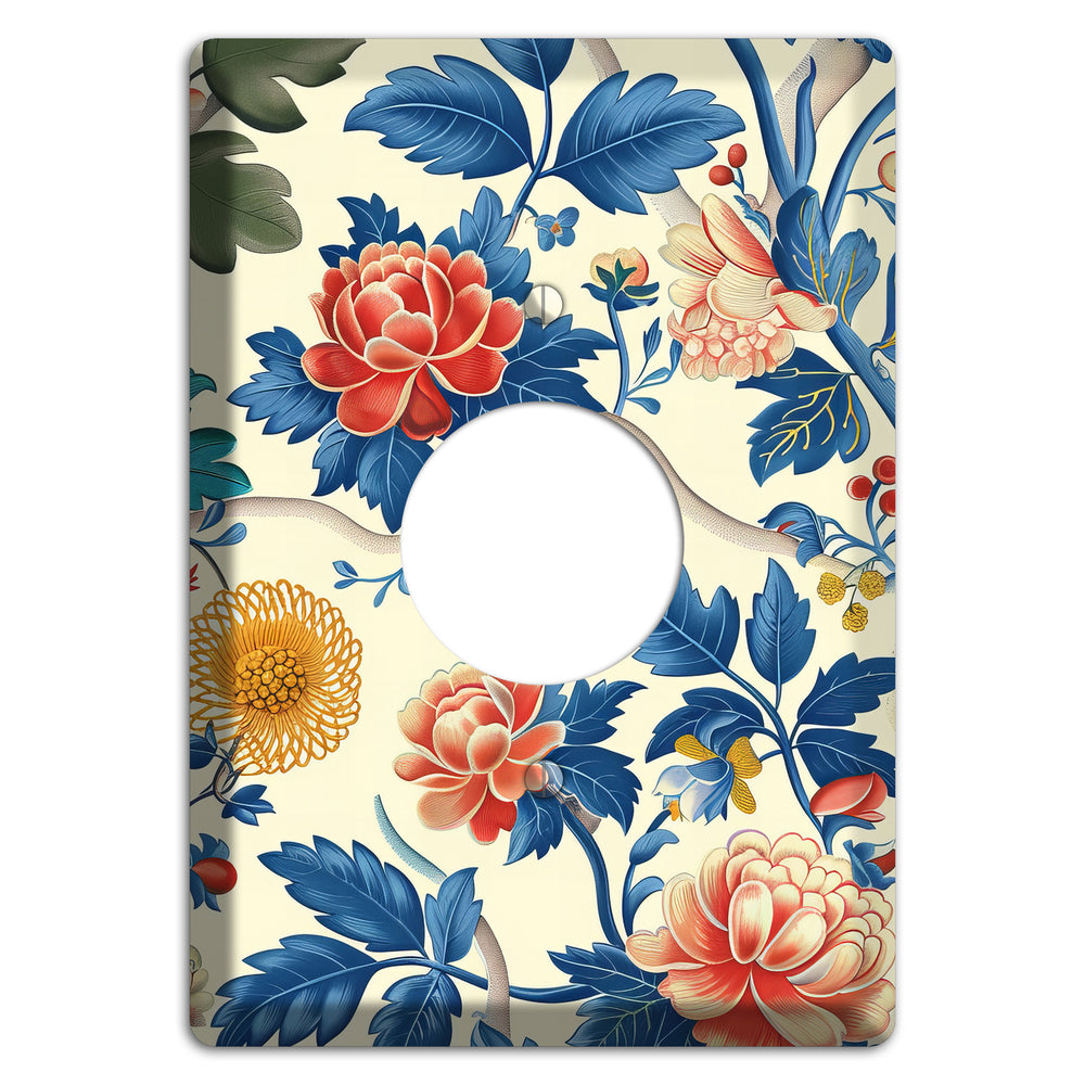 Porcelain Garden Riot Single Receptacle Wallplate