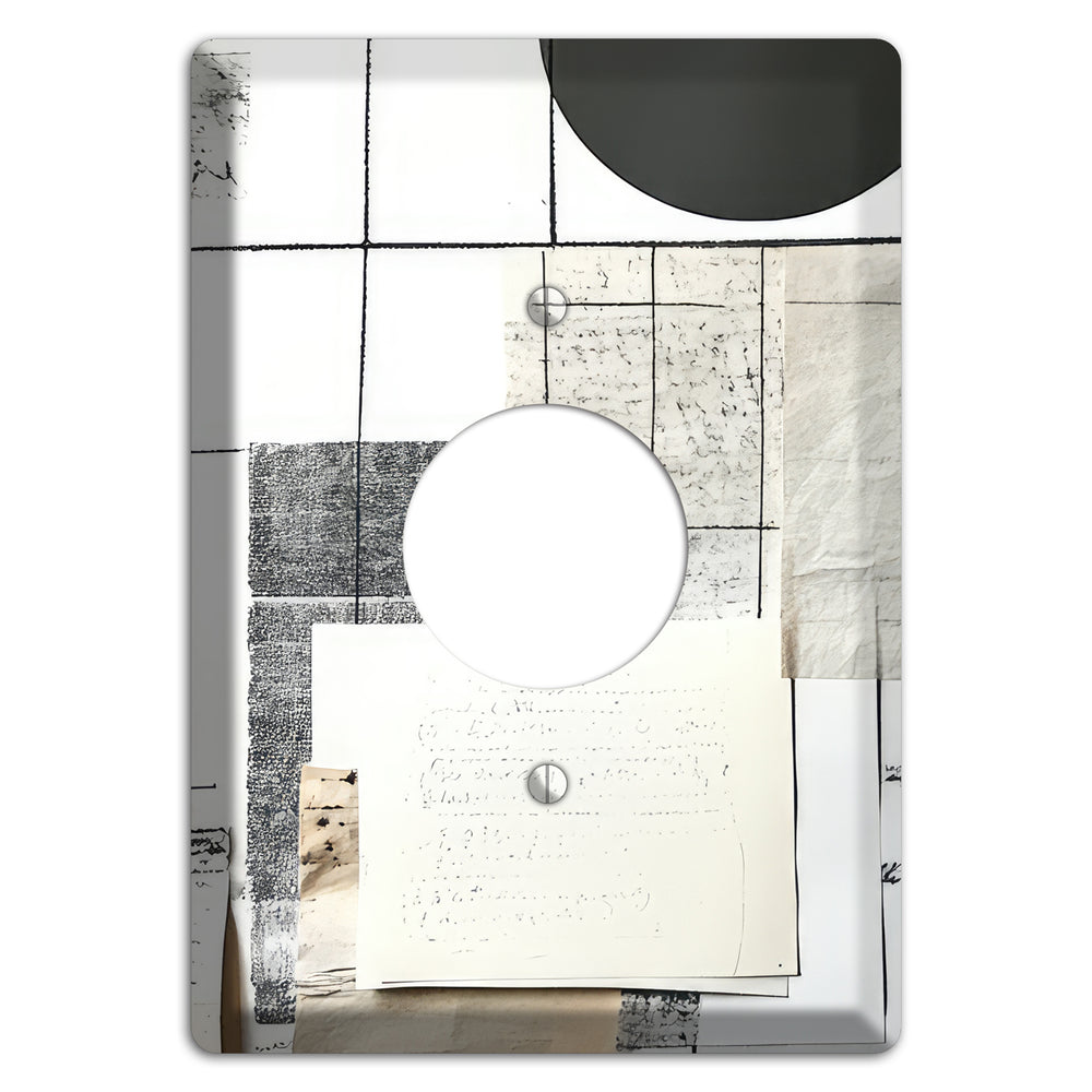 Paper & Memory Single Receptacle Wallplate
