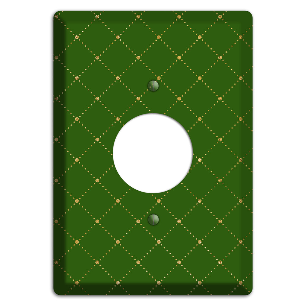 Beaded Lattice Single Receptacle Wallplate