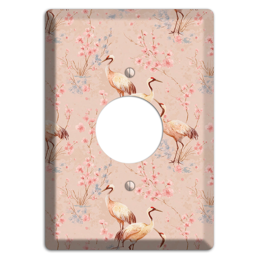 Blush Sakura Passage Single Receptacle Wallplate