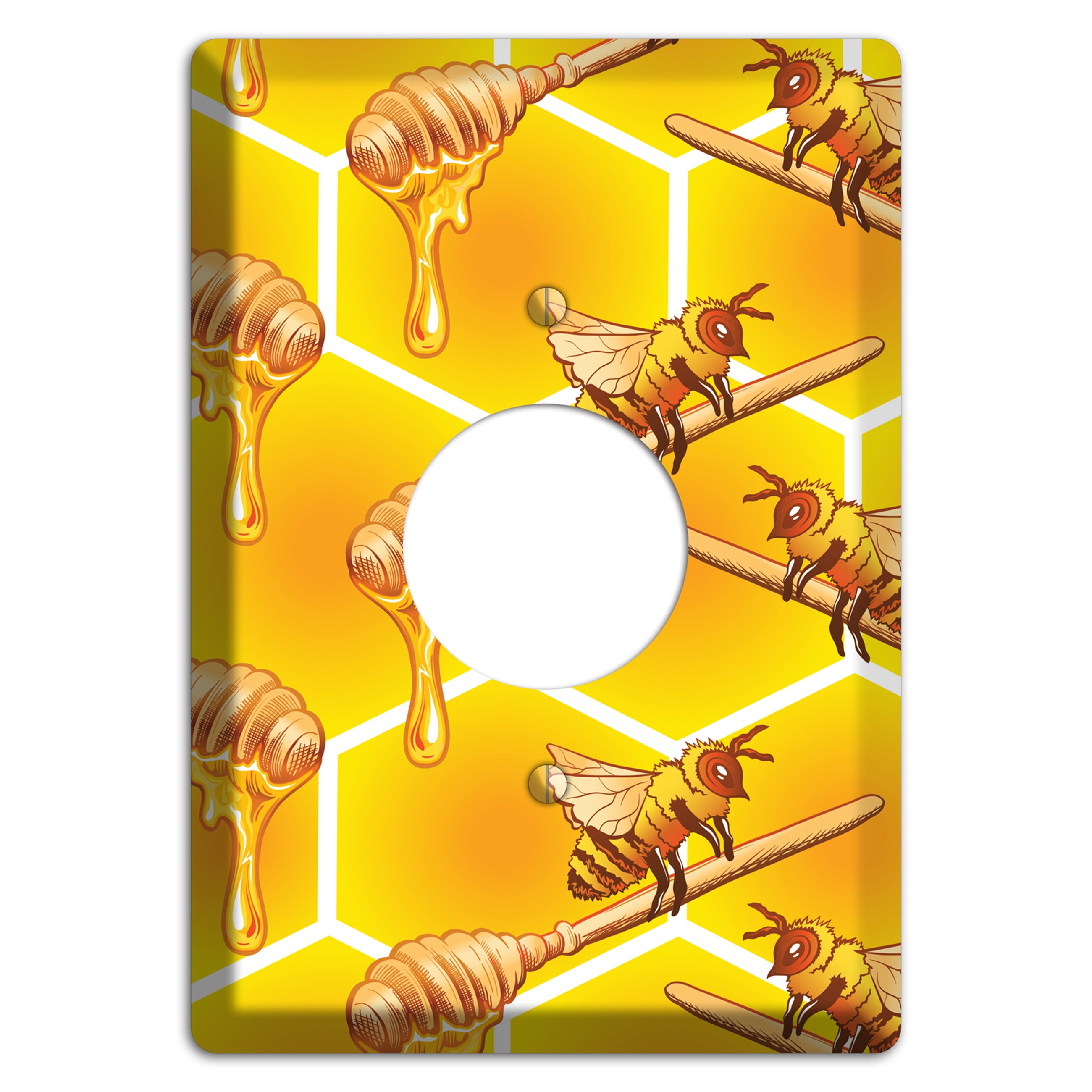 Golden Hive Ritual Single Receptacle Wallplate