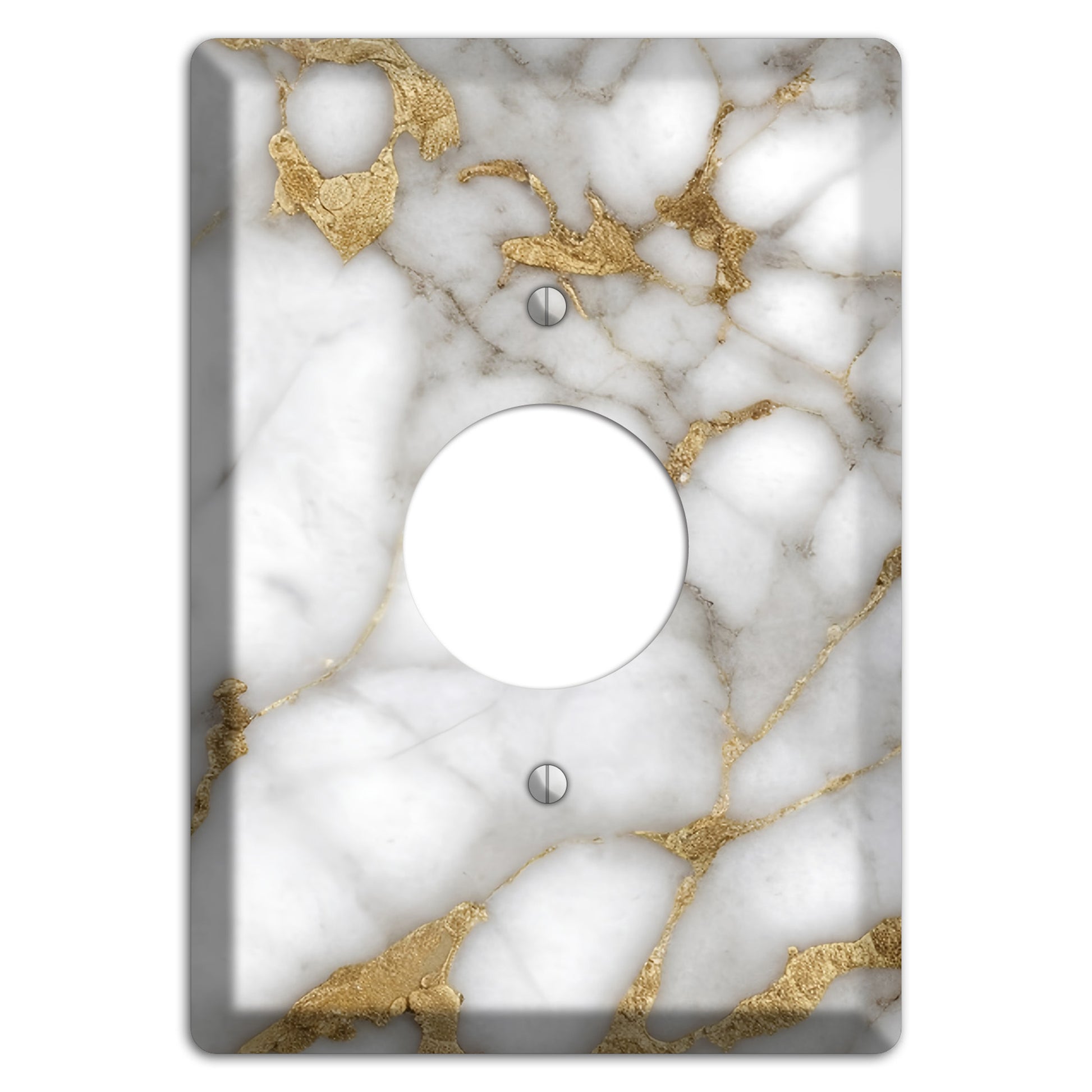 Twine Marble Single Receptacle Wallplate