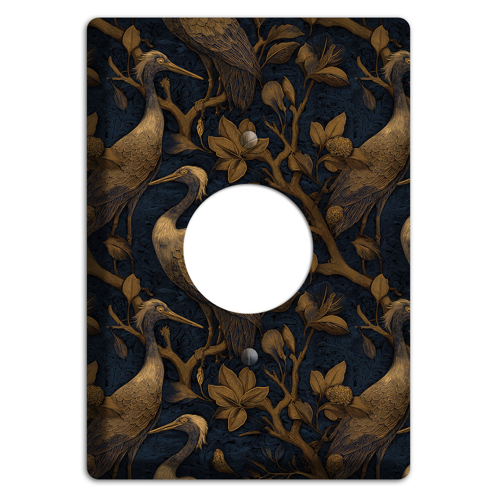 Gilded Heron Dusk Single Receptacle Wallplate