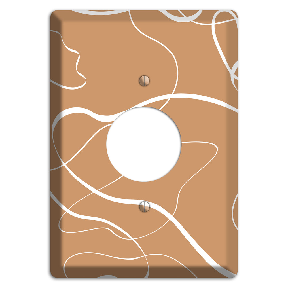 Wandering Thread Single Receptacle Wallplate