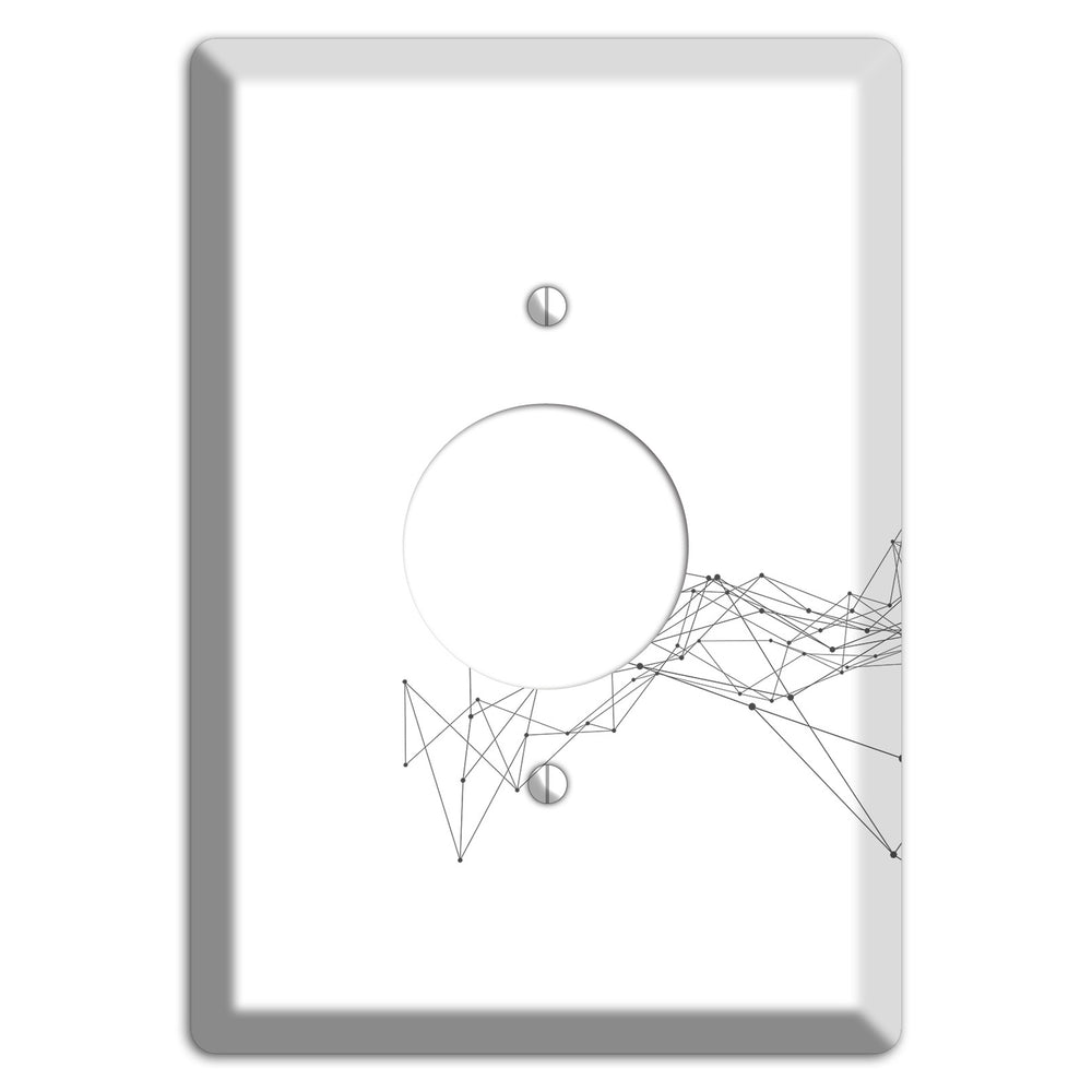 Emergent Mesh Theory Single Receptacle Wallplate