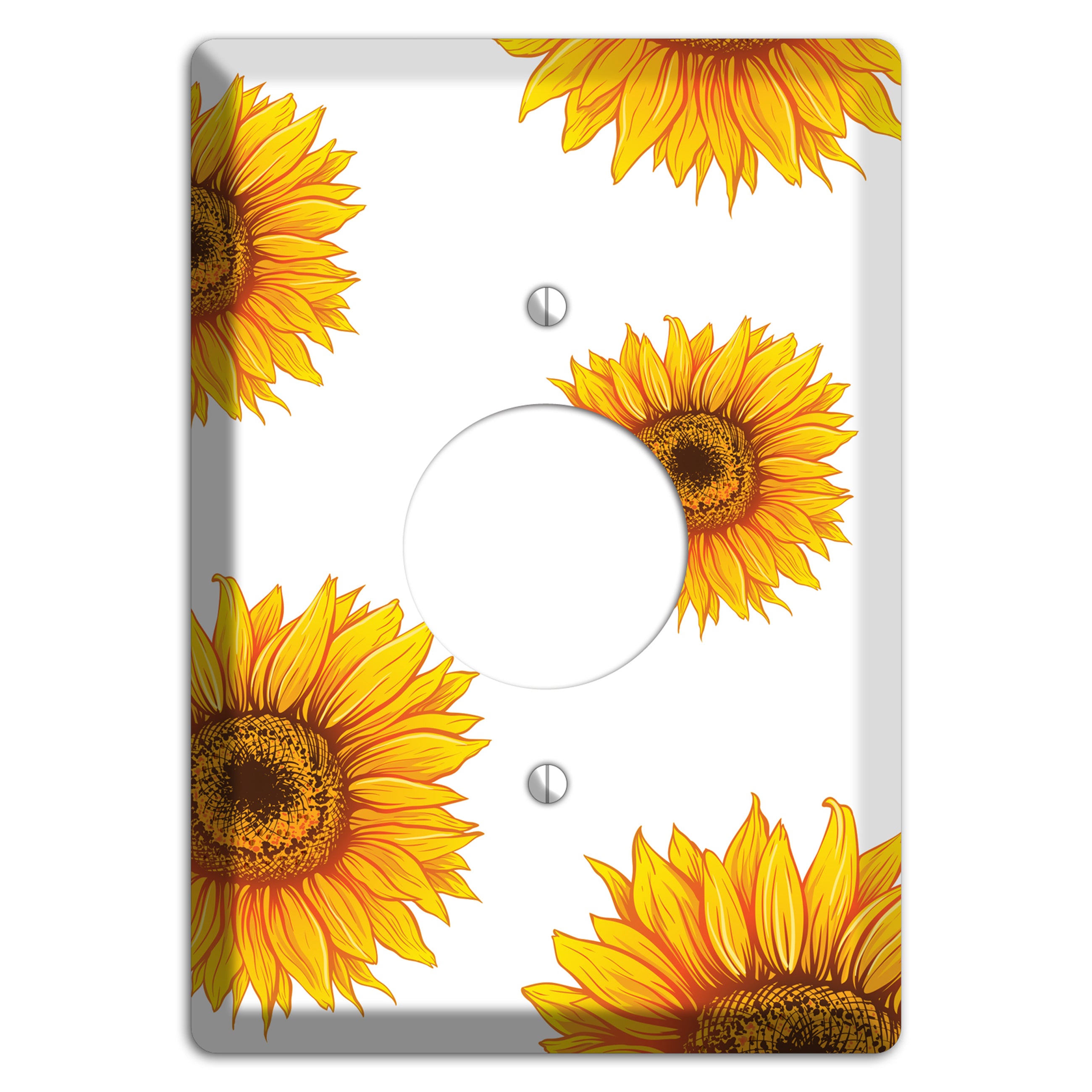 Solar Bloom Scatter Single Receptacle Wallplate