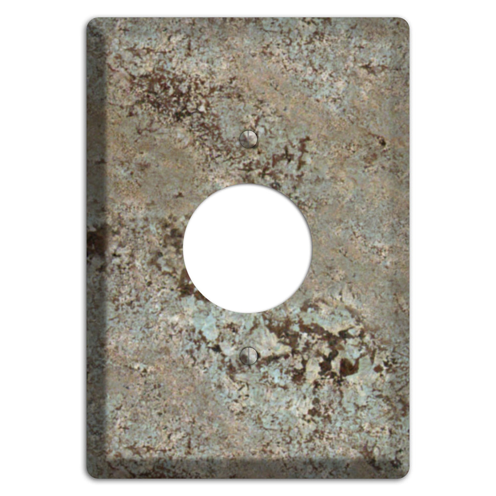 Delicatus White Granite Single Receptacle Wallplate