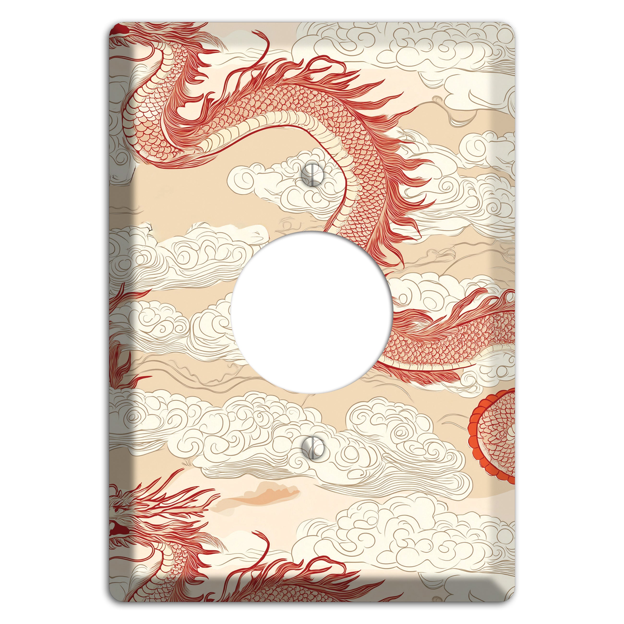Celestial Dragon Dance Single Receptacle Wallplate