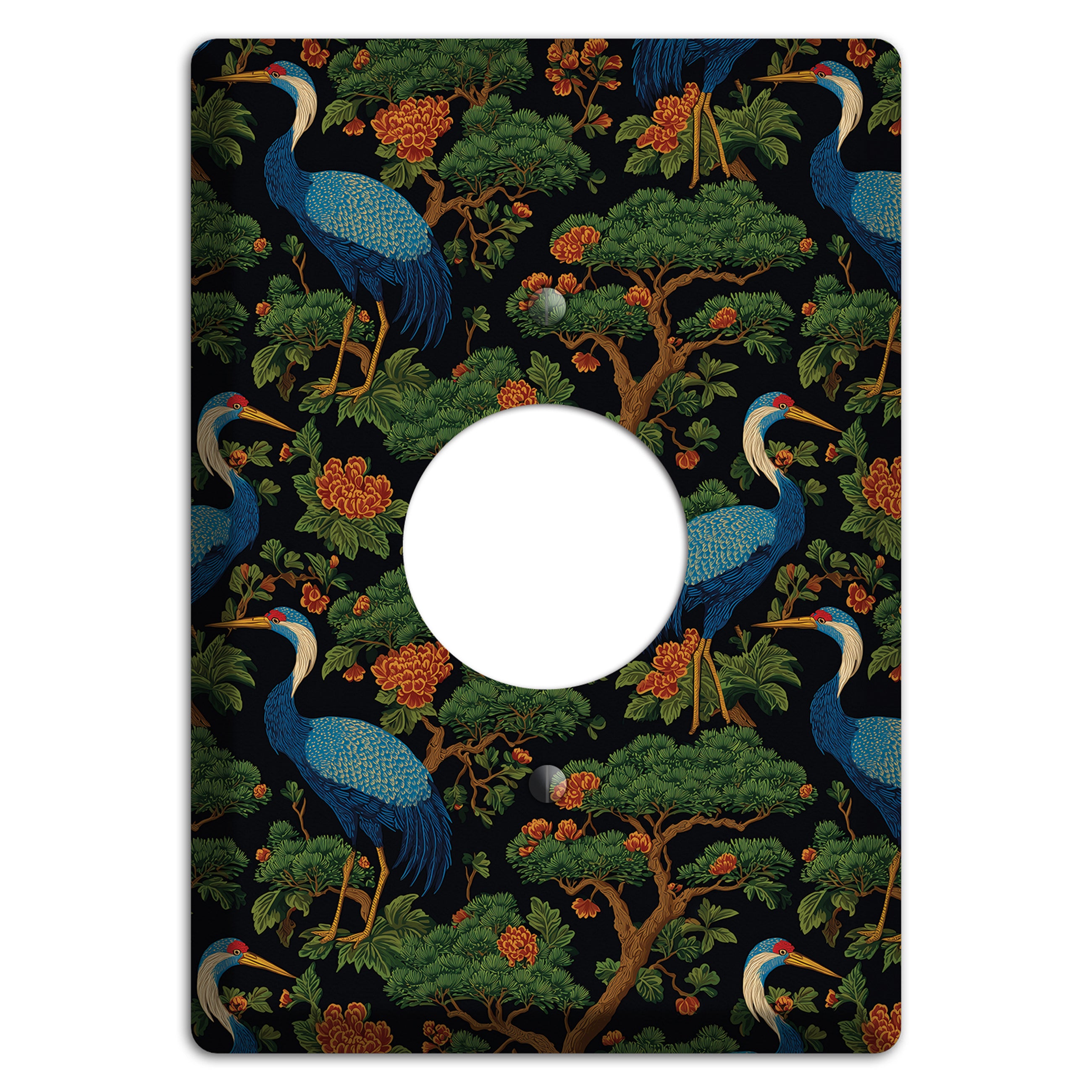 Cobalt Pine Vigil Single Receptacle Wallplate