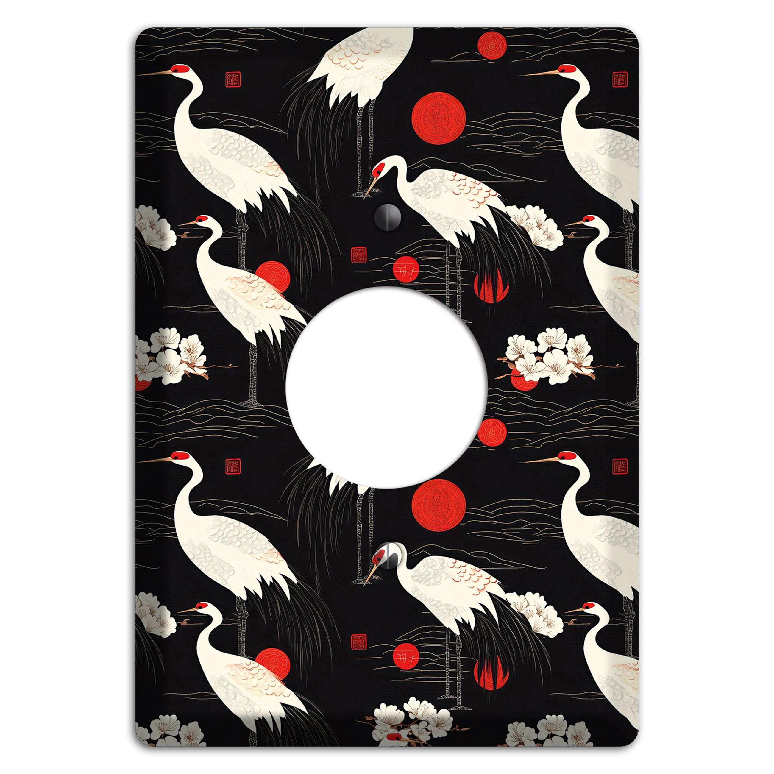 Obsidian Sun Vigil Single Receptacle Wallplate