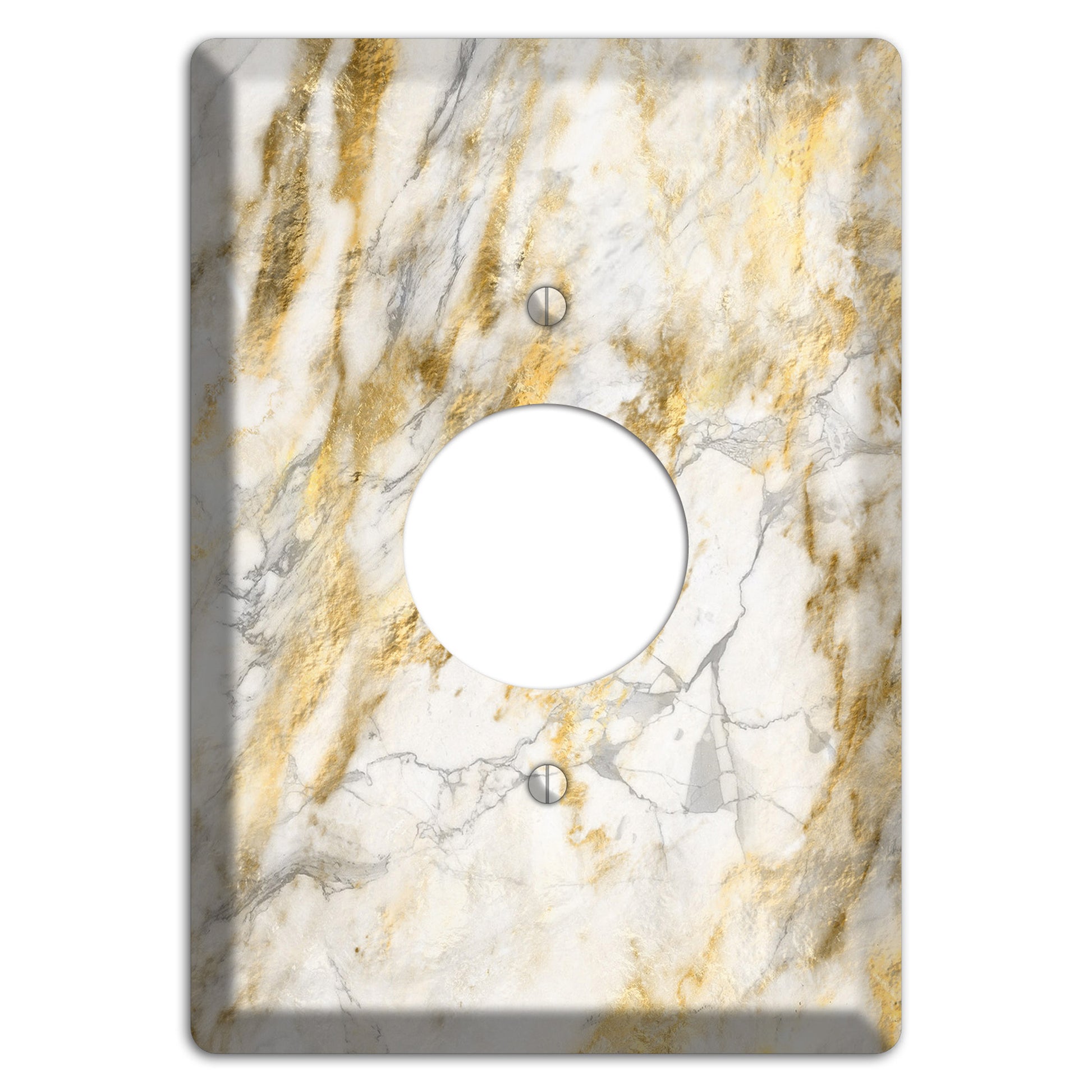 Marigold Marble Single Receptacle Wallplate