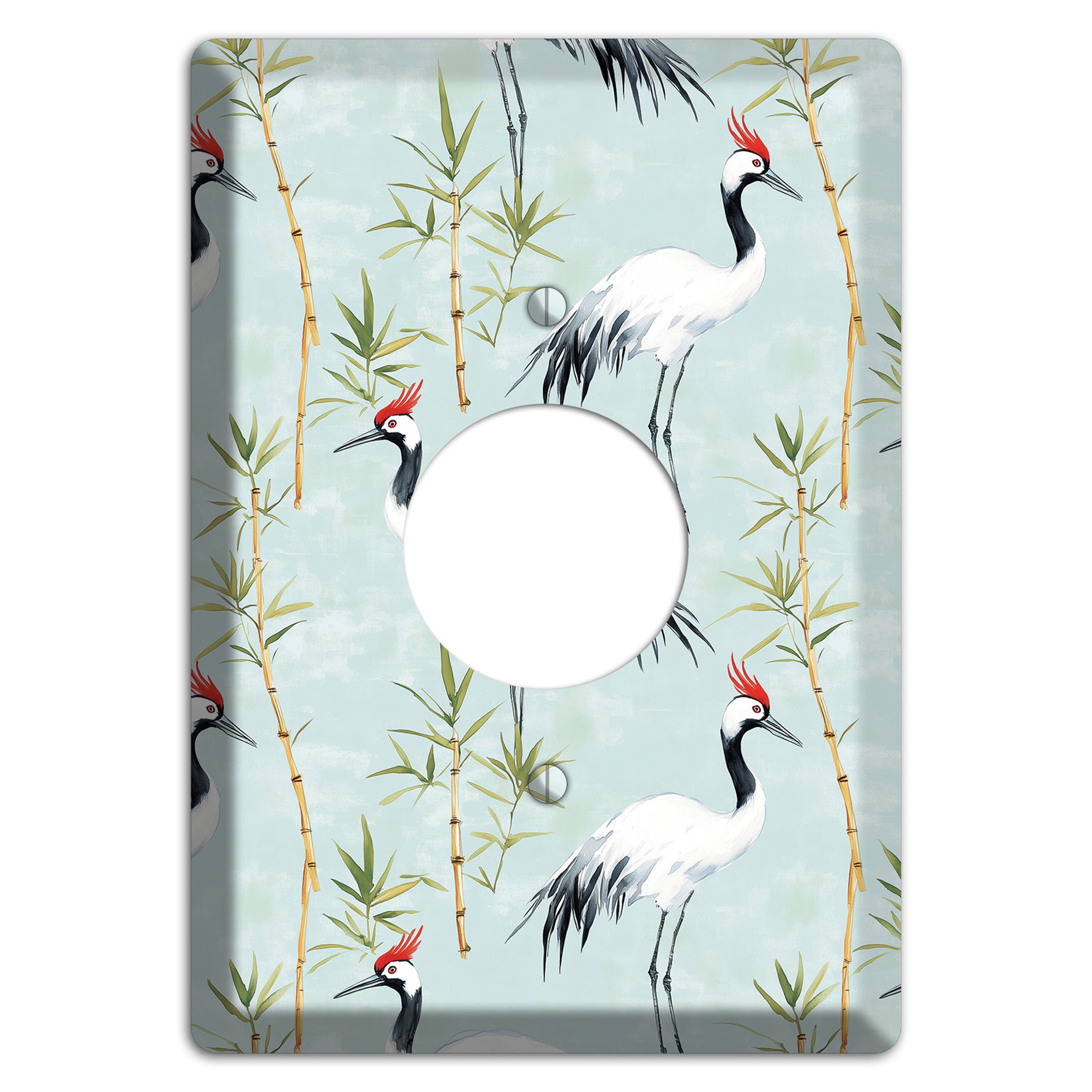 Celadon Bamboo Vigil Single Receptacle Wallplate