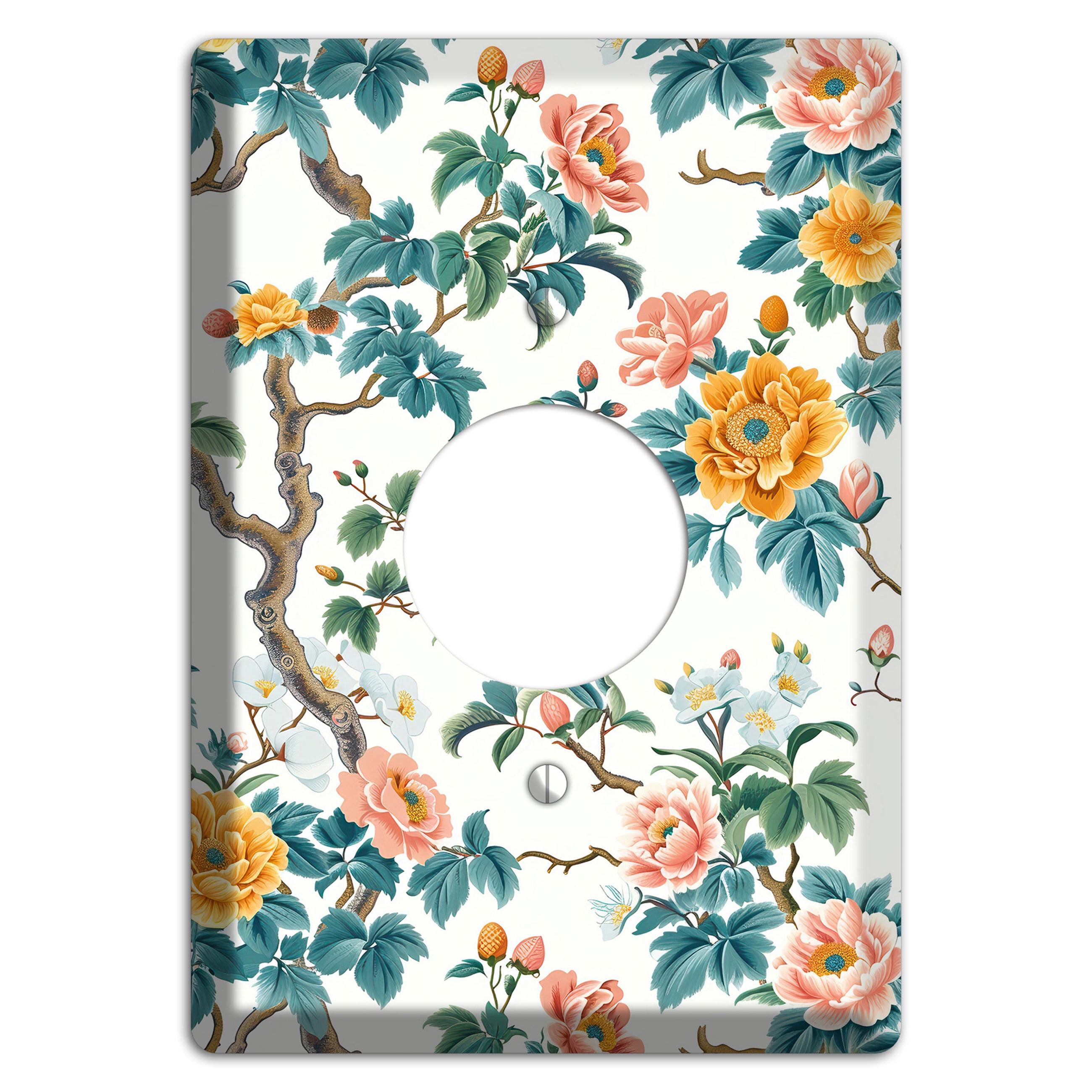 Blossom & Bough Single Receptacle Wallplate
