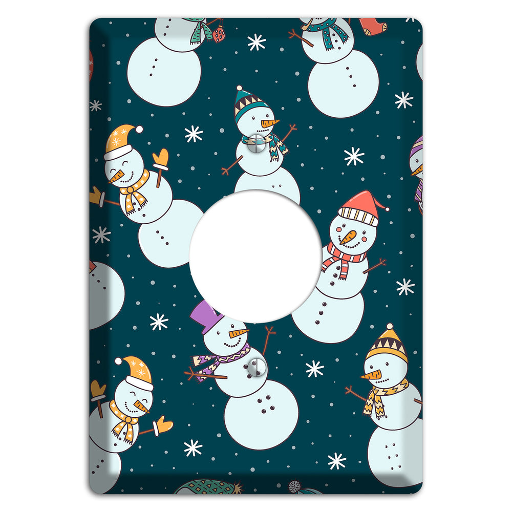 Snowman Celebration Single Receptacle Wallplate
