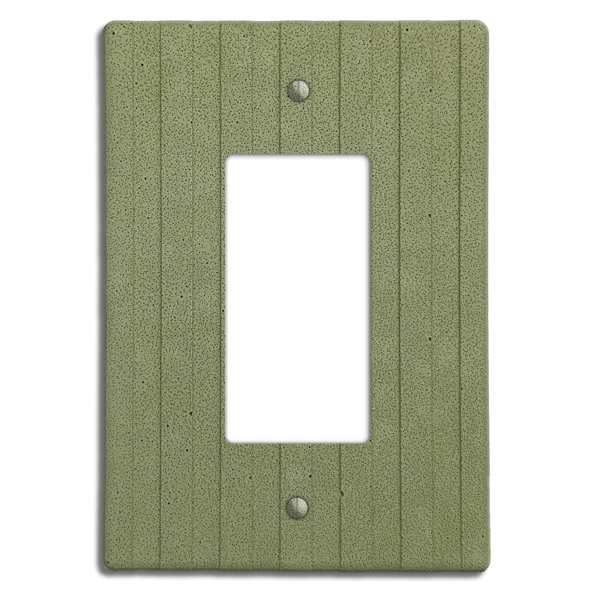 Sage Green Boho Stripes Single Rocker Cover Plate