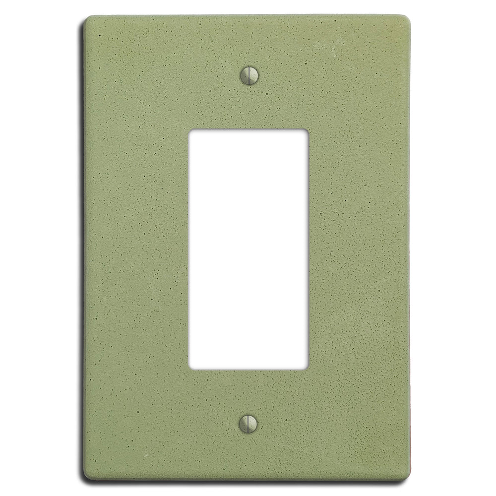 Sage Green Boho Smooth Single Rocker Cover Plate