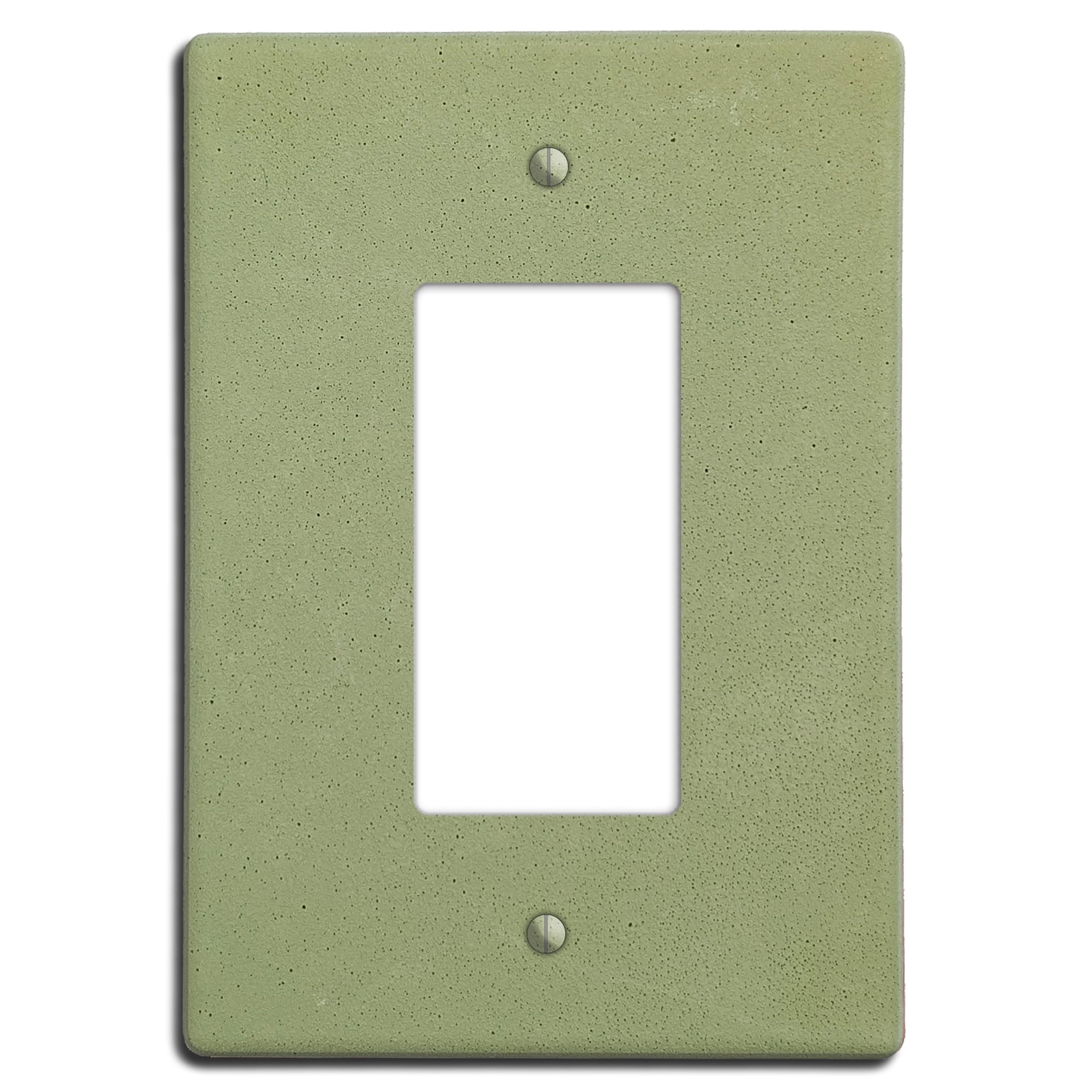 Sage Green Boho Smooth Single Rocker Cover Plate