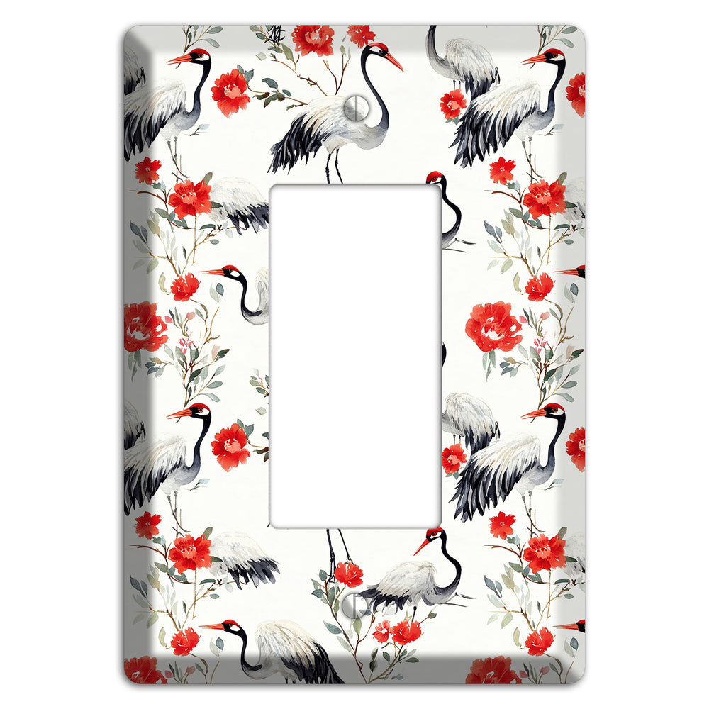 Scarlet Plume Garden Rocker Wallplate