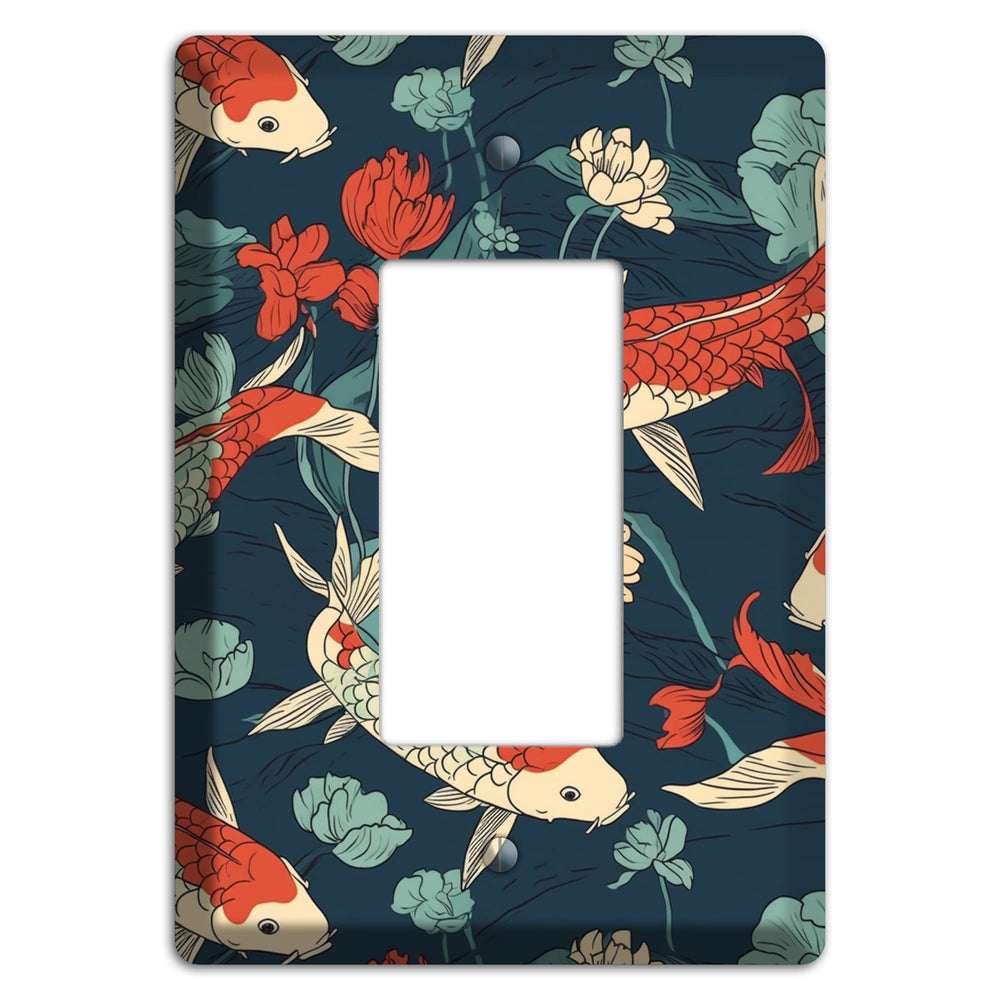 Koi & Lotus Drift Rocker Wallplate