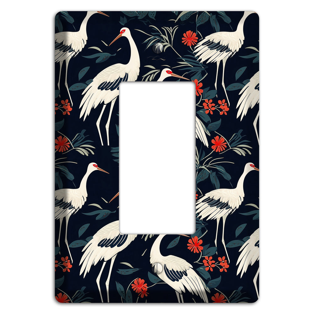 Midnight Plume Garden Rocker Wallplate