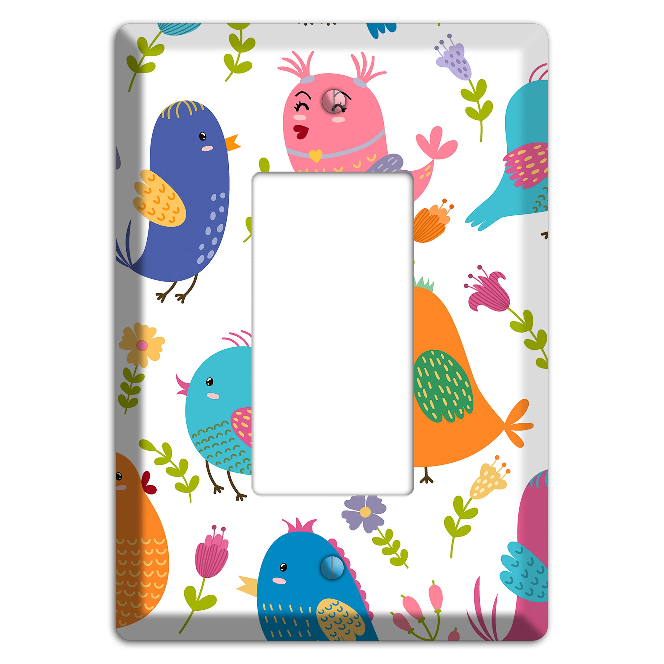 Jungle Chorus (White) Rocker Wallplate