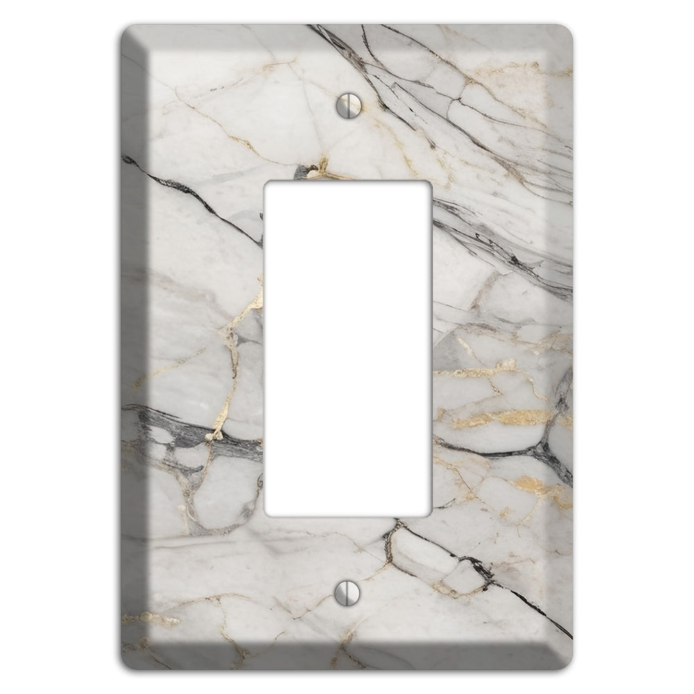Roman Coffee Marble Rocker Wallplate