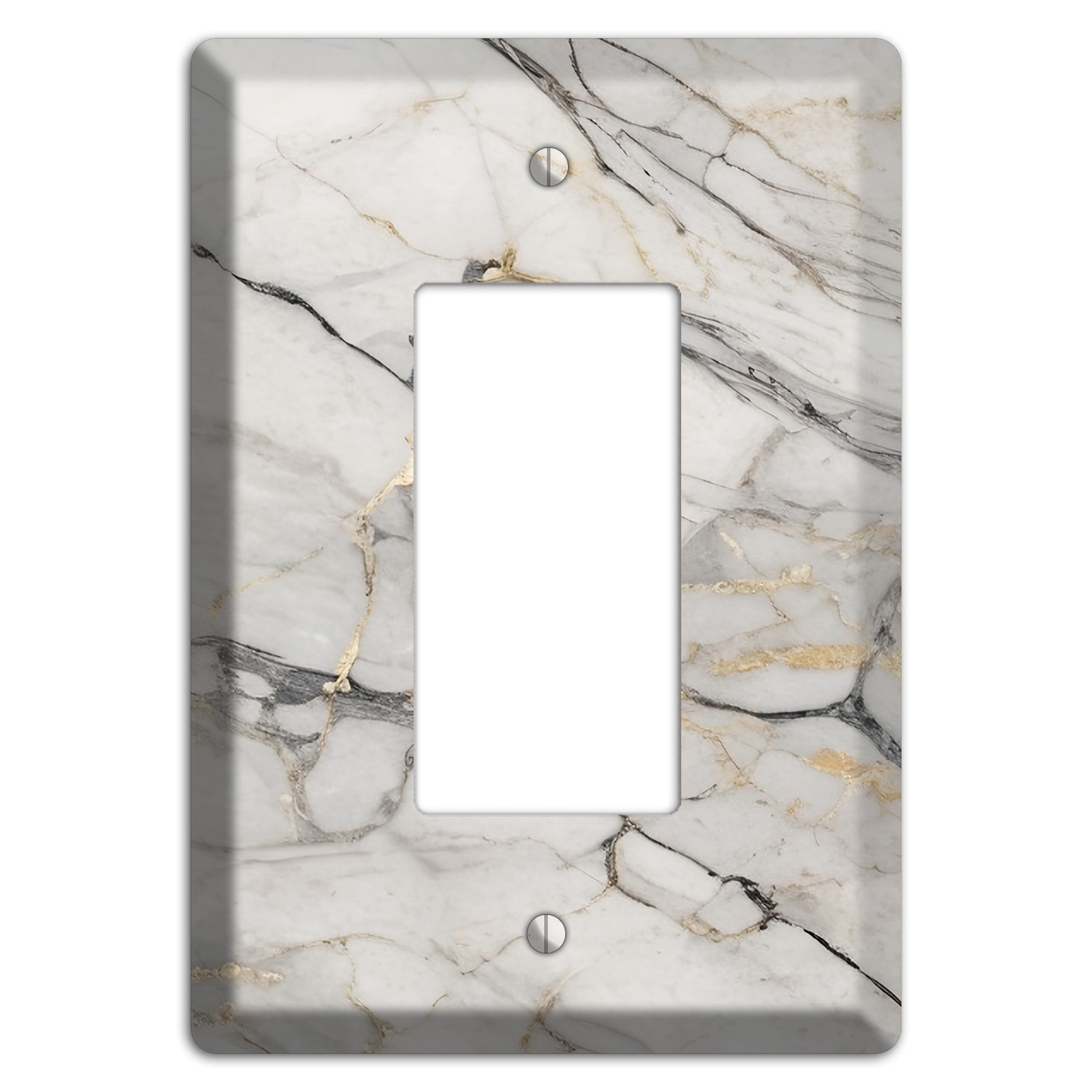 Roman Coffee Marble Rocker Wallplate
