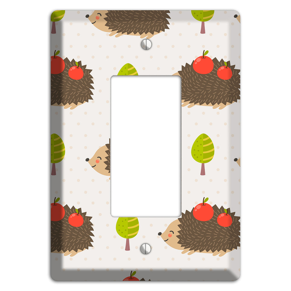 Hedgehog Harvest Rocker Wallplate