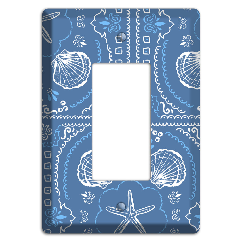 Cerulean Bandana Shore Rocker Wallplate