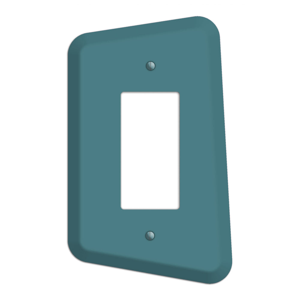 Turqouise Mid-Century Asymmetra Rocker Wallplate