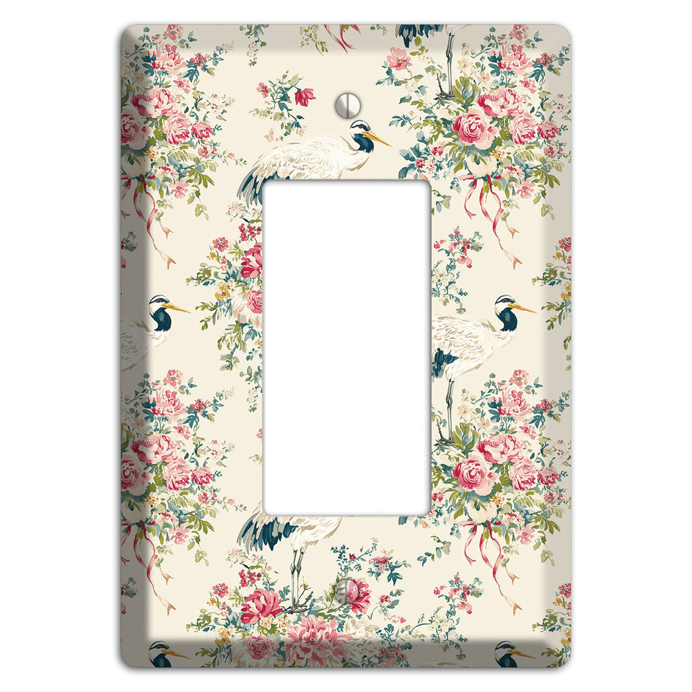 Blossom & Crane Rocker Wallplate