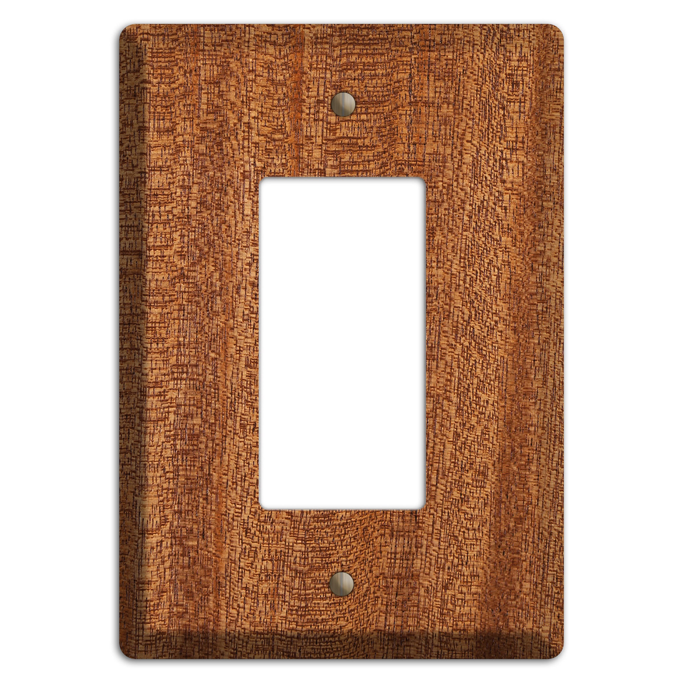 Mahogany Wood Single Rocker Cover Plate – Wallplates.com