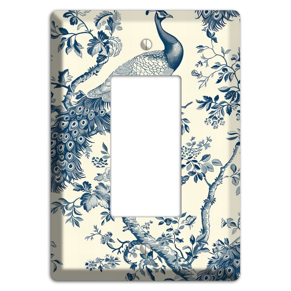 Peacock Court Rocker Wallplate
