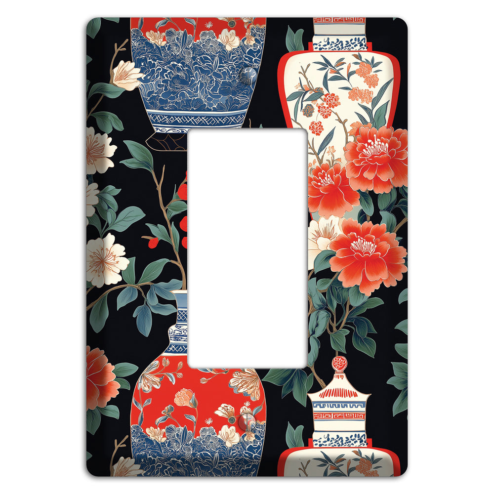 Porcelain Garden Dusk Rocker Wallplate